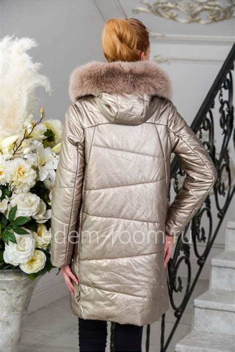 Зимний пуховик из экокожи | Женские куртки, Зимние куртки, Пуховик