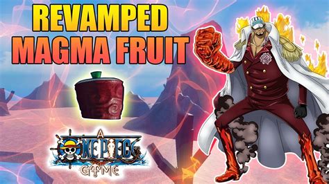 revamped magma fruit showcase   magma fruit    piece game