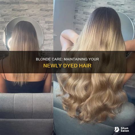 Blonde Care Maintaining Your Newly Dyed Hair Shunsalon