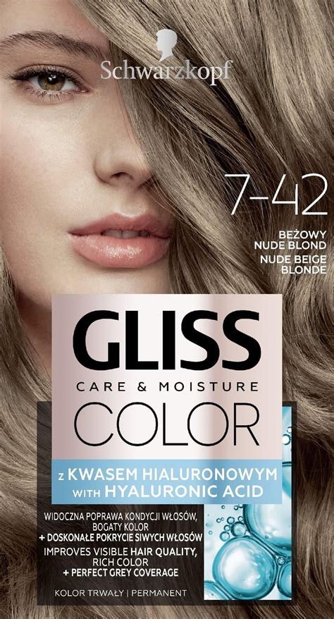 Schwarzkopf Gliss Color Krem Koloryzuj Cy Nr Be Owy Nude Blond Op