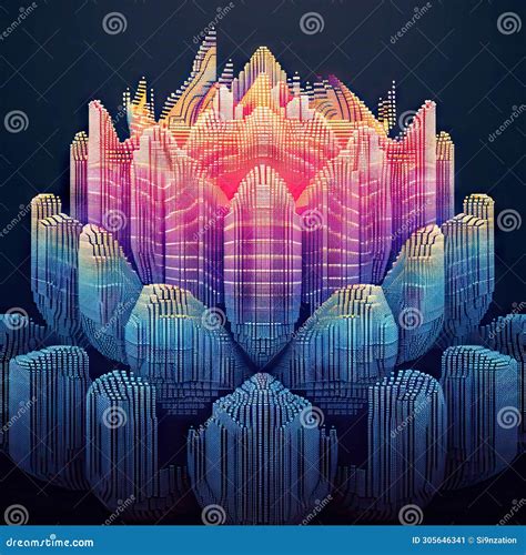 Abstract Lotus Flower Background Stock Illustration Illustration Of