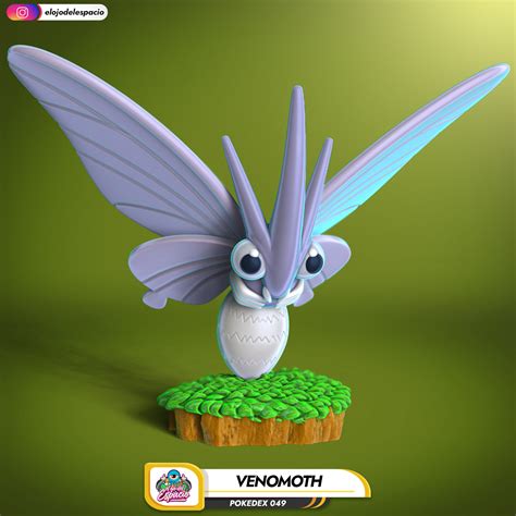 3d File Pokemon 049 Venomoth 🐉・3d Printing Design To Download・cults