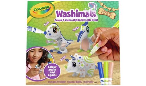 Buy Crayola Washimals Dinosaur Playset - Pack of 3 | Drawing and ...