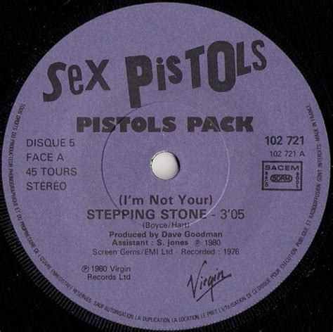 God Save The Sex Pistols Sex Pack France Disc Five I M Not Your Stepping Stone Anarchy In