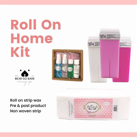 Roll On Home Kit Hair Removal Set Waxing Set Roll On Hot Depilatory Wax Cartridge Set Heater