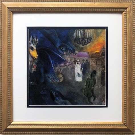 Marc Chagall The Wedding Candles New Custom Framed Art Rare Poster Etsy