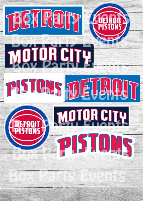 Detroit Pistons Svg Bundle Svg File For Cricut Layered Svg Clipart