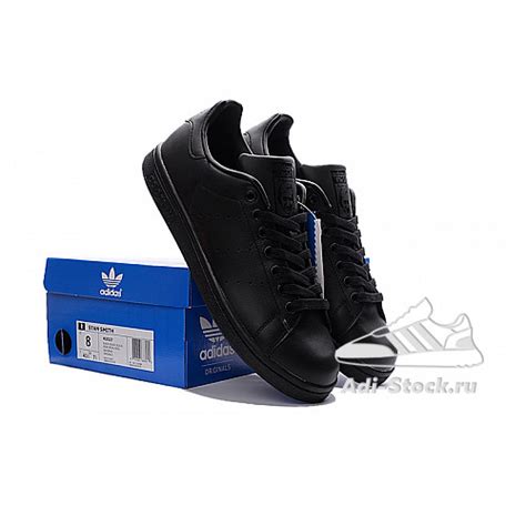 Кроссовки Adidas Originals Stan Smith Triple Black – Купить кроссовки ...