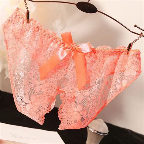 Jual Celana Dalam Sexy Crotchless Ukuran Jumbo Transparan G String Lingerie Hollow Keluar Thongs