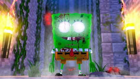 ZOMBIE SPONGEBOB Vs BIKINI BOTTOM MAZE YouTube