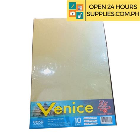 Veco Elit Venice Specialty Board Long Gsm Sheets Metallic Effect