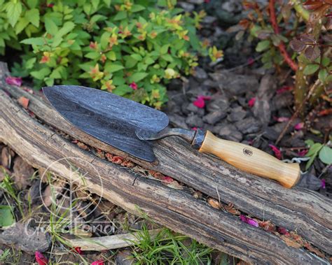 Forged Transplant Trowel Garden Trowel Handforged Garden Planting Trowel Professional Garden