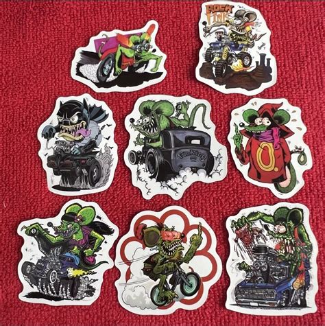 Rat Fink Mouse Ed Big Daddy Roth Hot Rod Art Vinyl Decal Sticker Car Truck EBay