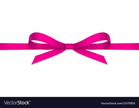 Pink bow Royalty Free Vector Image - VectorStock