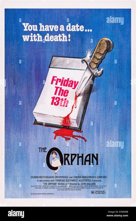 THE ORPHAN, (aka FRIDAY THE 13th: THE ORPHAN), US poster art, 1979 ...