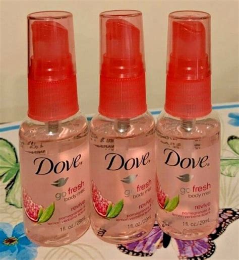 Dove Go Fresh Body Mist Revive Pomegranate Lemon Verbena Scent 29 Ml