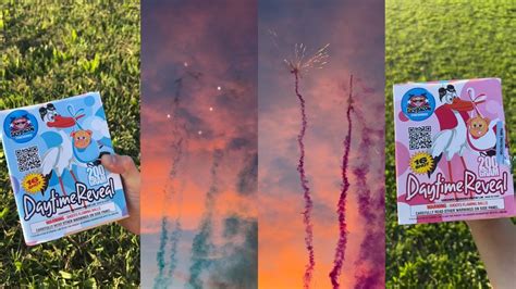 Daytime Gender Reveal Blue And Pink Smoke Tails 16 Shots 200g Sky