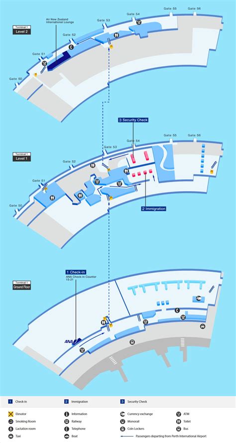 Perth International Airport Map