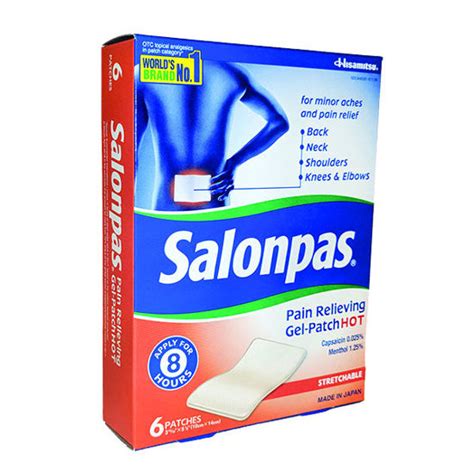 Highmark Wholecare OTC Store Salonpas Pain Relieving Hot Gel Patch Ct