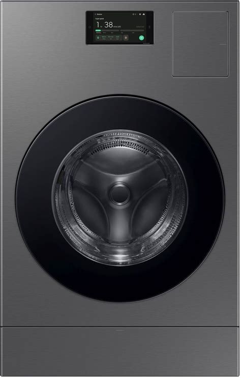 Samsung® Bespoke 6 1 Cu Ft Dark Steel Washer Dryer Combo Otto S Home Appliance