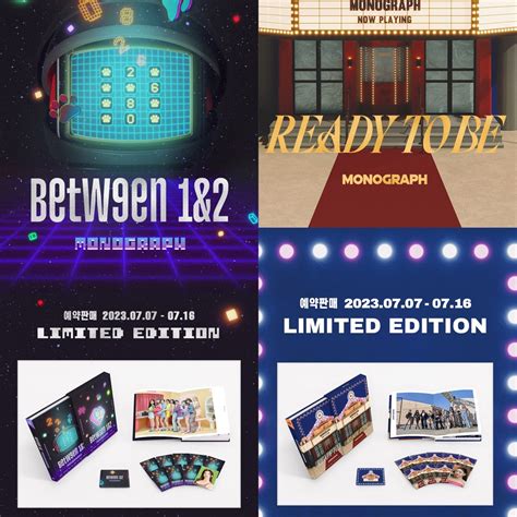 WTS Twice Between 1 2 And Ready To Be Monograph Photobook And Photocard