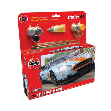 Airfix A50110 Aston Martin Dbr9 Gulf Starter Set 132 Scale A50110