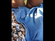 Hot Latina Caught Adjusting Bikini Thong On A Public Beach Pussy Slip And Cameltoe Pov Candid