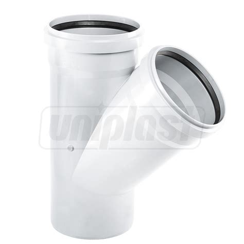 Тройник ПВХ D.110 x 110 / 45° (белый) EGEPLAST купить в Кишиневе.