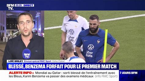 Coupe Du Monde Au Qatar Bless Karim Benzema Est Forfait Pour Le