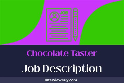 Chocolate Taster Job Description Updated For 2025