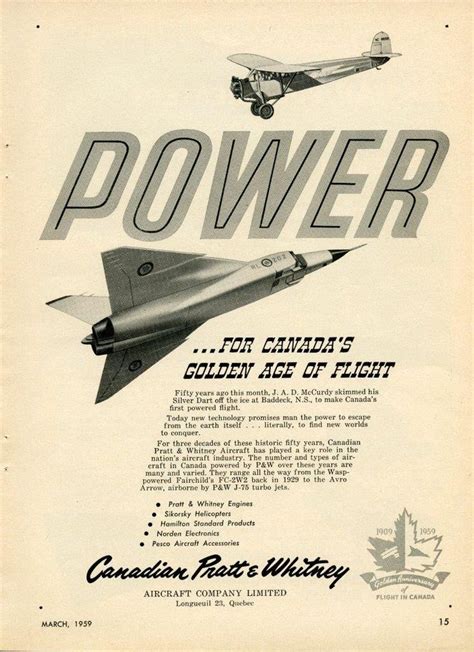 An Advertisement For Canadian Air Force Showing Two Fighter Jets Flying