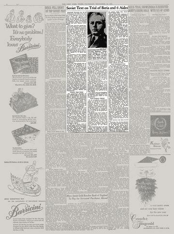 Soviet Text on Trial of Beria and 6 Aides - The New York Times