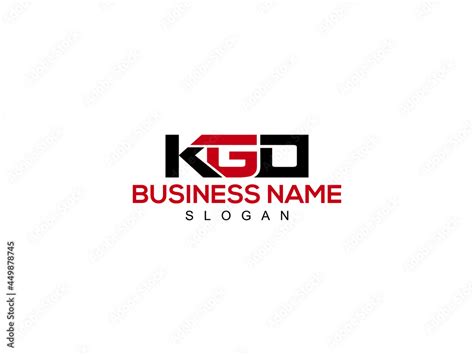 Alphabet Letter Kgo Logo Icon Vector For Business Stock Vector Adobe