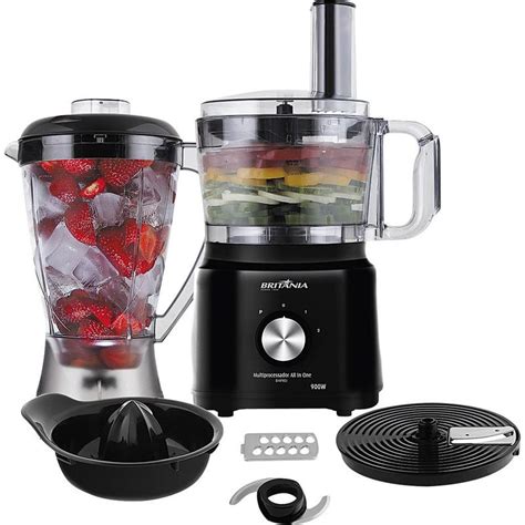 Multiprocessador E Liquidificador - Multiprocessador Britânia com Liquidificador, 2 Velocidades e 1,2L All ...