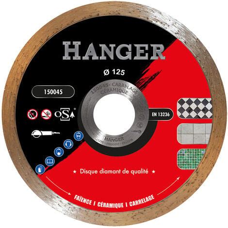 Disque diamant 125 mm pour carrelage céramique segment 7 mm HANGER