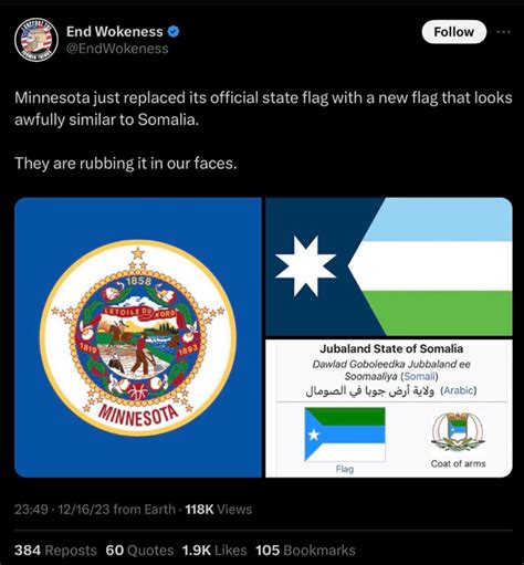 The New Minnesota Flag Looks Awfully Similar To Somalia And Thats