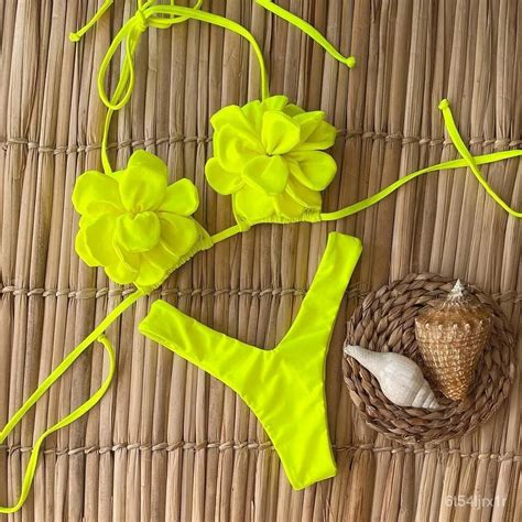 Jual Sexy Floral Micro Bikini Women Swimsuit Female Swimwear Thong Bikinis Set Brazilian Beach