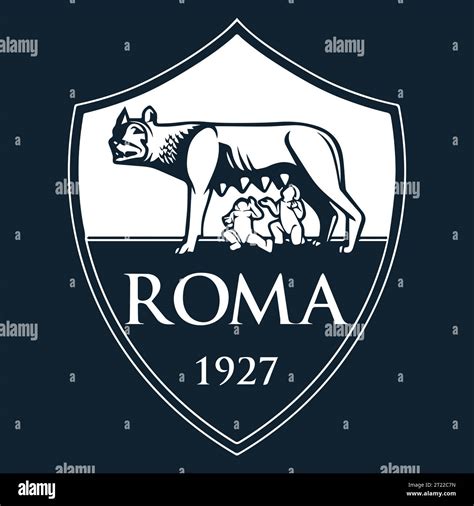 AS Roma White Logo Italian professional football club, Vector ...