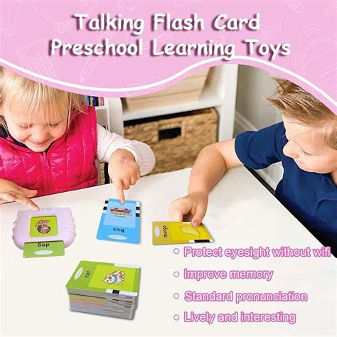 english plastic educational learning talking flash cards picture