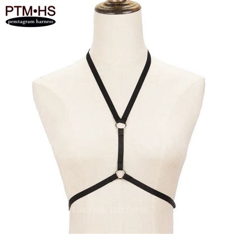 Women Body Harness Lingerie Black Strappy Bondage Body Cage Top Bra