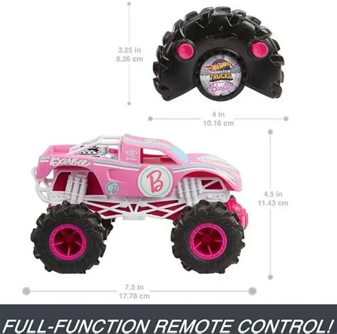 Barbie Hot Wheels Monster Trucks Barbie Rc Vehicle Mattel Toywiz