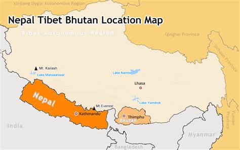 Bhutan Border Map/Bhutan Map With Surrounding Countries, 55% OFF