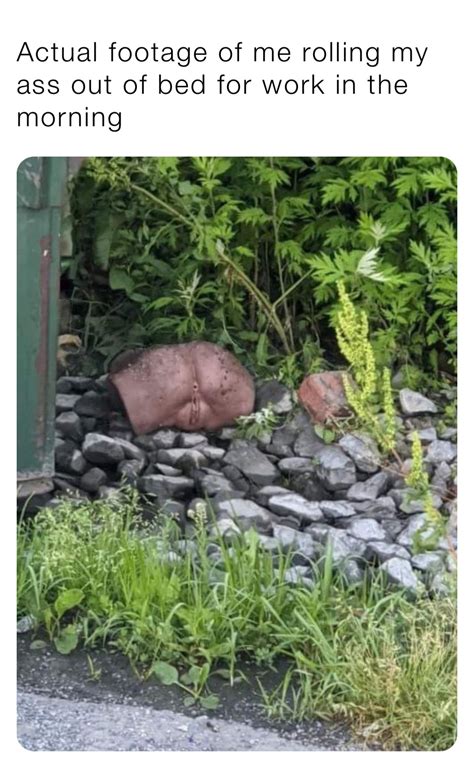 Actual Footage Of Me Rolling My Ass Out Of Bed For Work In The Morning Robb Cody Memes