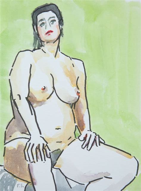 Sitting nude Painting by François SPEICH Saatchi Art