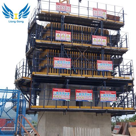 Lianggong Steel Formwork Auto Climbing Template For Bridge Pier China