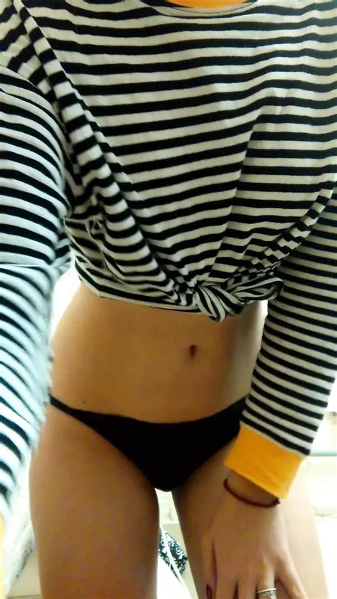 Daytime Home Striptease In A Striped Shirt Close Up Amateur Amateur Porn XHamster