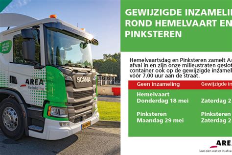 Gewijzigde Inzameling Tijdens Hemelvaart En Pinksteren