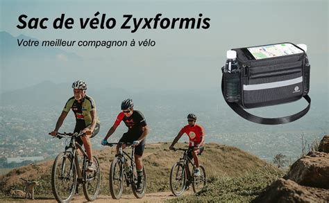 Zyxformis Sacoche de Guidon Vélo 6L Sac de Panier de Vélo Étanche avec