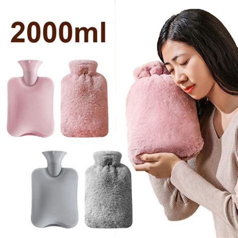 Ml Large Hot Water Bag With Cover For Grils Portable Winter Hand Warmer Explosion Proof