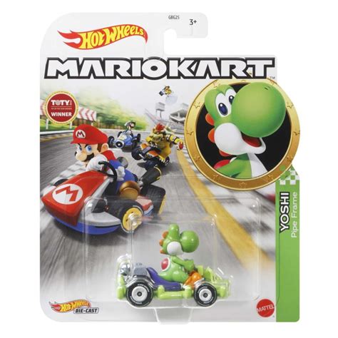 Mattel Hot Wheels Mario Kart Véhicule jouet Yoshi Pipe Frame PcComponentes fr